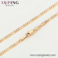 44406 xuping GZ mercado de la joyería de moda simple 18k chapado en oro collar chian con cierre magnético